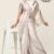 Cream Handlooms Silk Saree JS2114