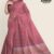 Pinkish Handloom glossy Cotton Saree G2587