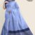 Blue Handloom Glossy Cotton Saree G2603
