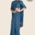 Denim handloom Glossy Cotton Saree G2595
