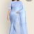 Sky Blue Handlooms Glossy Cotton Saree G2549