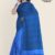 Blue Glossy Cotton Saree G2631