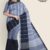 Blackish Glossy Cotton Saree G2637