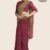 Orange Glossy Cotton Saree G2655