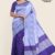 Ash and Purple Handlooms Silk Saree JS2305