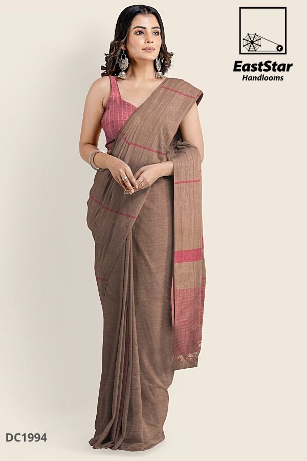 Beige Handlooms Cotton Saree DC1994 Beige Handlooms Cotton Saree DC1994