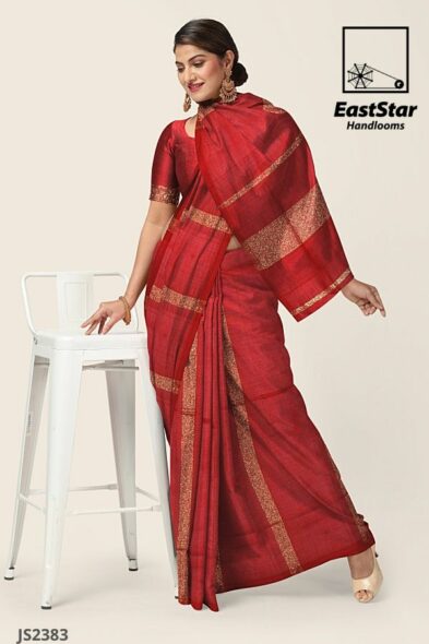 Red Handlooms Silk Saree JS2383
