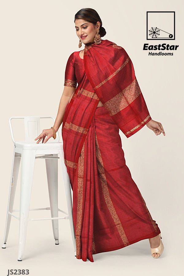 Red Handlooms Silk Saree JS2383 Red Handlooms Silk Saree JS2383