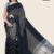 Sand and Black Handlooms Silk Saree JS2416