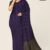 Violet Glossy Cotton Saree G2796