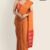 Orange Handlooms Glossy Cotton Saree G2858