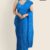 Blue Glossy Cotton Saree G2902