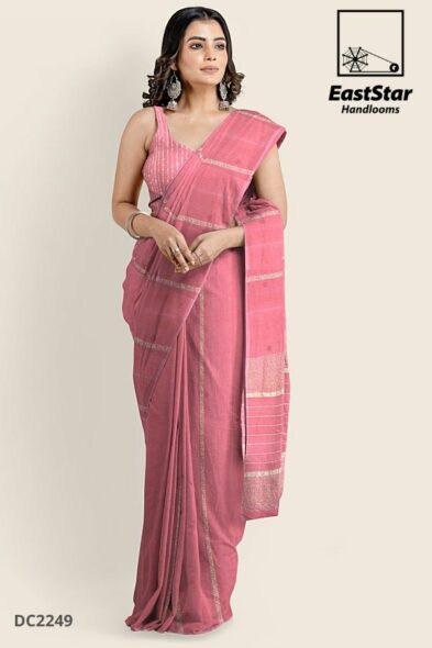 Pink Handlooms Cotton Saree DC2249