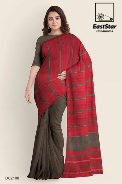 Red Handlooms Cotton Saree DC2100
