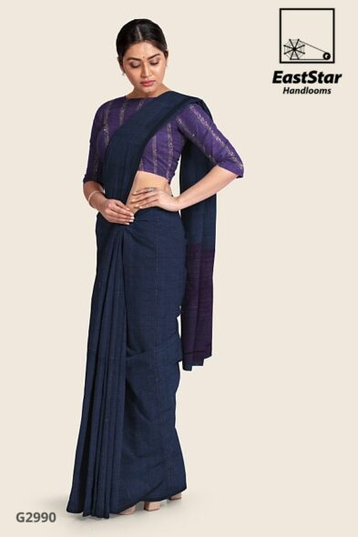 Ash Handlooms Glossy Cotton Saree G2990