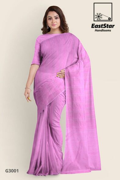 Pink Handlooms Glossy Cotton Saree G3001