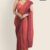 Copper Pink Glossy Cotton Saree G3013
