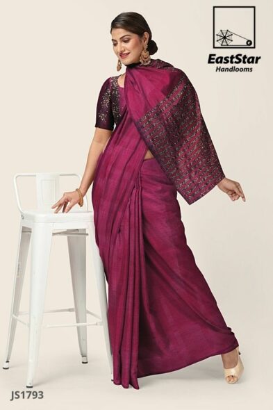 Rich Maroon Handlooms Silk Saree JS1793