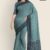 Greenish Grey Cotton Saree DC2315