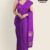 Shaded Purple Glossy Cotton Saree G3035