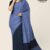 Dusky Blue Cotton Saree DC2332
