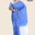 Soft Blue Glossy Cotton Saree G3051