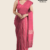Dark Pink Handloom Glossy Cotton Saree G3056