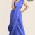 Dusky Blue Handloom Glossy  Cotton Saree G3059
