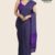 Deep Purple Handloom Glossy Cotton Saree G3062