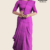 Warm Purple Handloom Glossy Cotton Saree G3093
