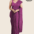 Purple  Handloom Glossy Cotton Saree G3094