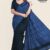 Dusk Blue and Grey Silk Saree JS2652