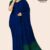 Blue And Green Handloom Cotton Saree DC2377