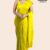 Yellow Handloom Glossy Cotton Saree G3205