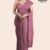 Dusty Rose Handloom Glossy Cotton Saree G3206