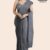 Grey Handloom Glossy Cotton Saree G3209