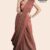 Red-Brown Handloom Glossy Cotton Saree G3212