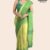 Yellow Green Handloom Glossy Cotton Saree G3089
