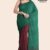 Green and Marron  Handloom Glossy Cotton Saree G3132