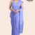 Lavender Handloom Glossy Cotton Saree G3177