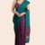 Green Maroon Glossy Cotton Saree G3199
