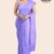 Purple Handloom Glossy  Cotton Saree G3200