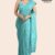 Light Blue Handloom Glossy Cotton Saree G3238