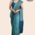 Blue Handloom Glossy Cotton Saree G3250
