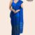 Blue Handloom Glossy Cotton Saree G3257