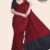 Marron Handloom Silk Saree JS2649