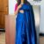 Blue Handloom Silk Saree JS2958