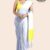 White Yellow Handloom Cotton Saree DC2403