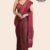 Red Brown Handloom Cotton Saree DC2413