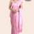 Light Pink Handloom Glossy Cotton Saree G3232